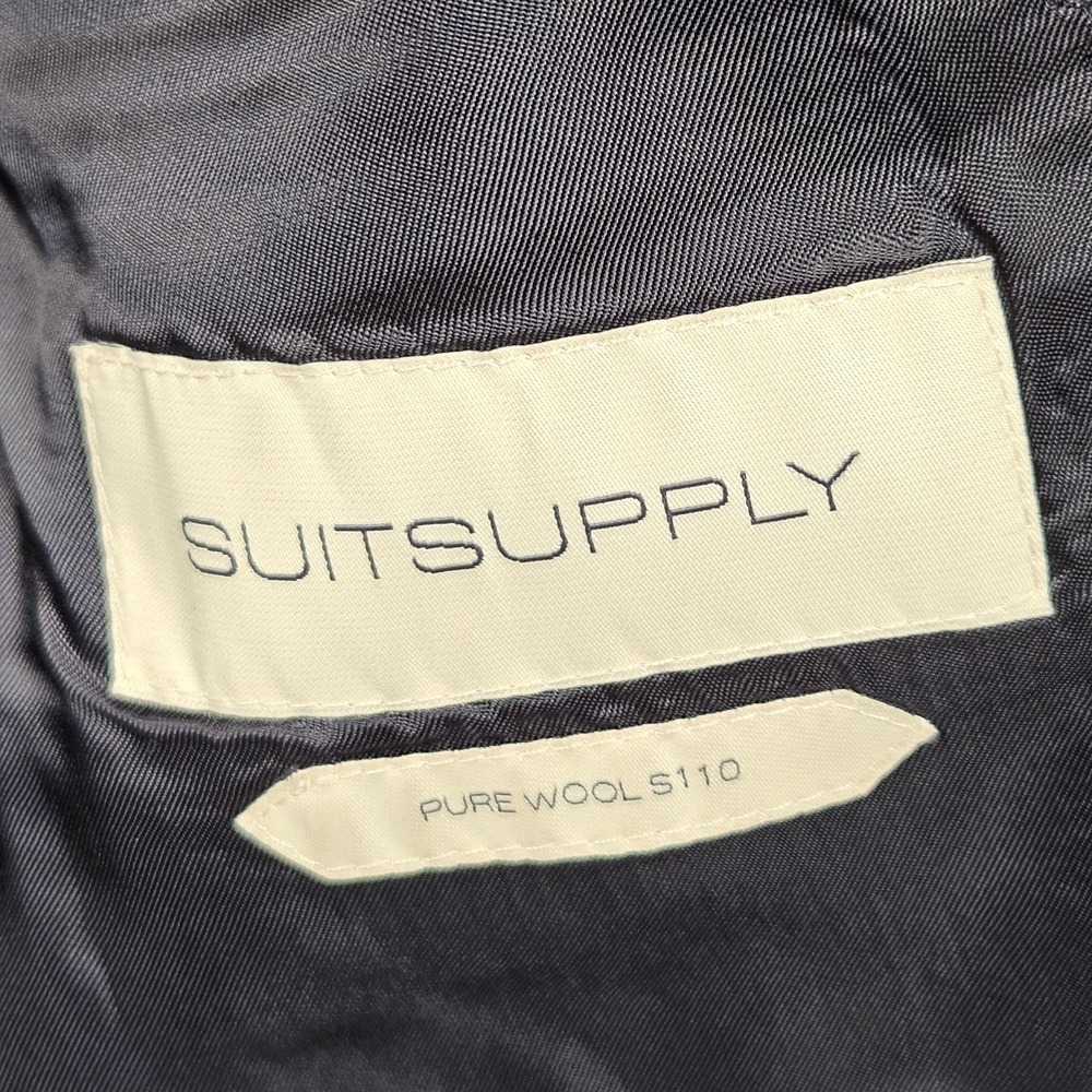 Suitsupply Blazer Mens 36R Navy Blue Lazio Slim Vitale Barberis Canonico Wool - Picture 4 of 15